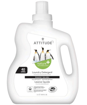 Attitude Natural Unscented Laundry Detergent